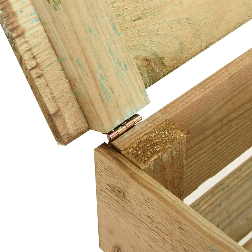 vidaXL Compostador de Láminas, Compostador Resistente a Putrefacción, Caja de Abono Fertilizante, Contenedor para Jardín, Madera de Pino Impregnada