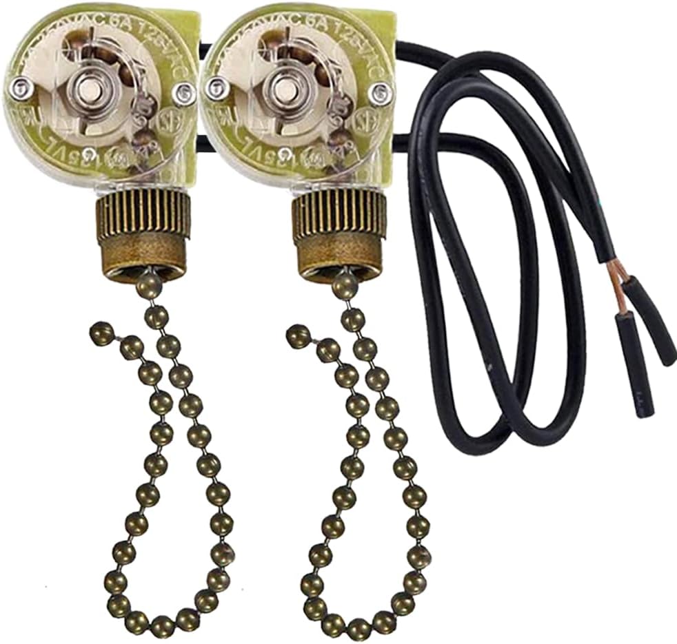 Amazon.co.jp 2 Pack FanLight Switch & Pull Chain, Electrical Pull