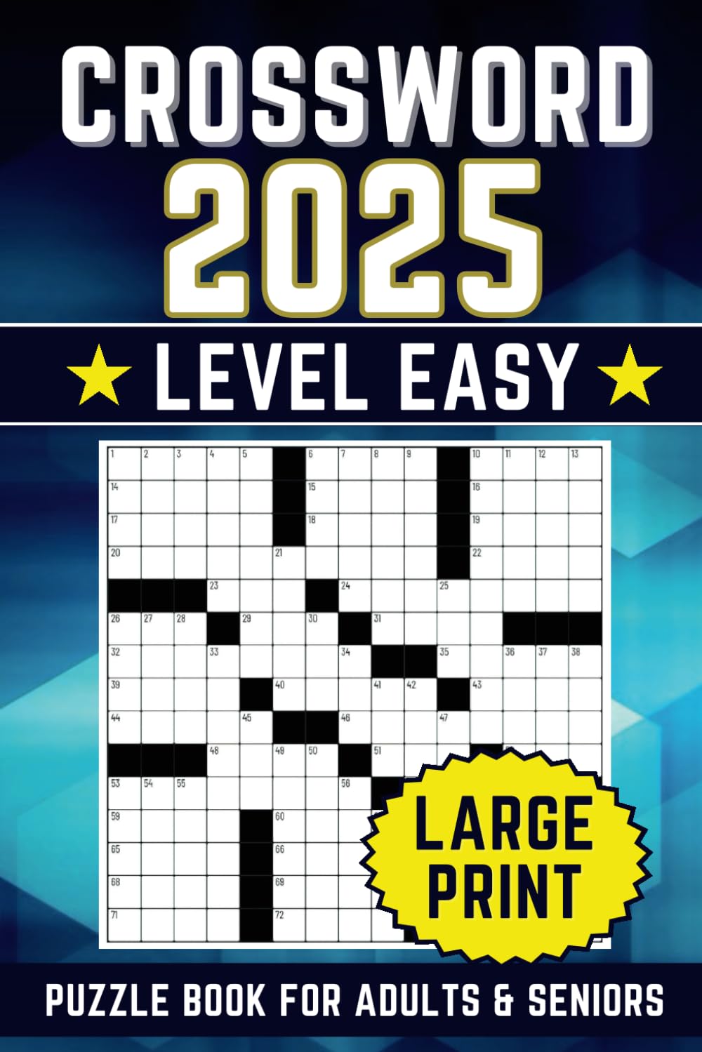 Easy Crossword Puzzle Book for Adults and Seniors: Large Print Puzzles Collection with Solutions, Fun and Engaging Easy-To-Read Brain Exercises to Keep Your Mind Sharp and Healthy