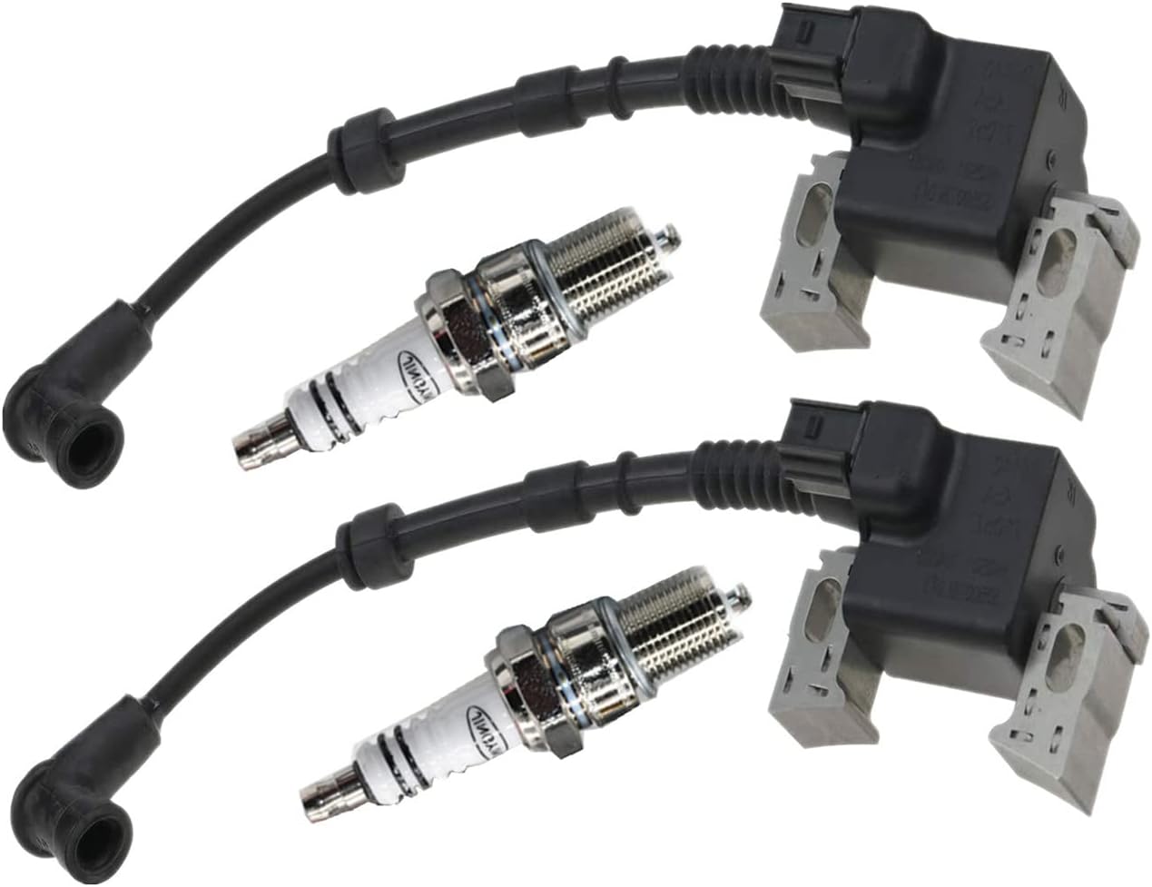 2PCS Ignition Coils 30500-Z6L-043 With Spakr Plug For Honda GX630 GX660 GX690 GXV630 GXV660 GXV690R