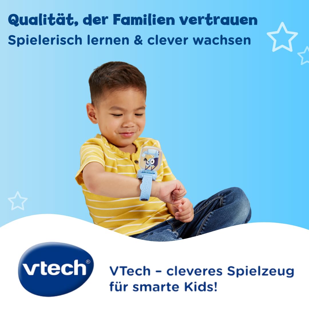 Vtech- Bluey-Orologio educativo, Multicolore, 80-554504