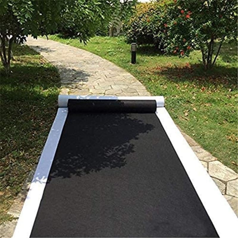 Image of Runner for Home Plain Black Carpet Wedding, Ceremony,Exhibition,Stage Party, Decoration,Bollywood Awards Function & Living Carpet Size - 4 X 6 Ft