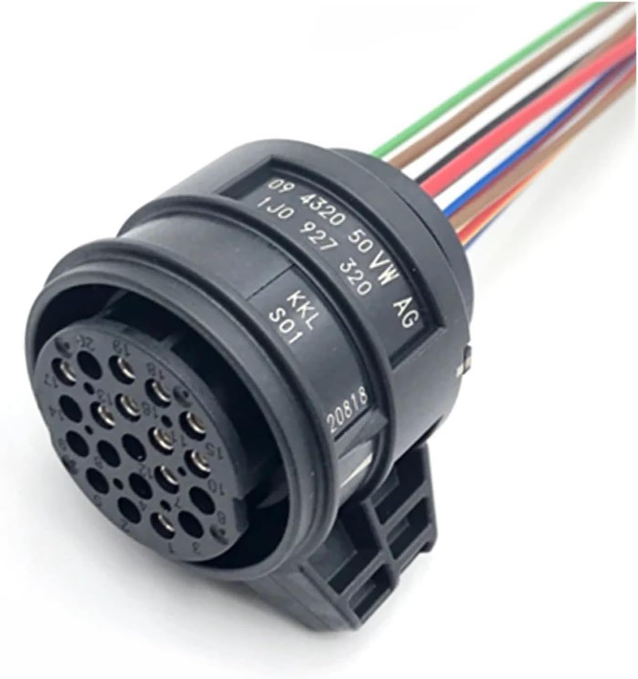 20Pin 02E gearbox plug 6-speed/valve body car connector harness with tail fiber compatible with 1J0 927 320(1 Pc)