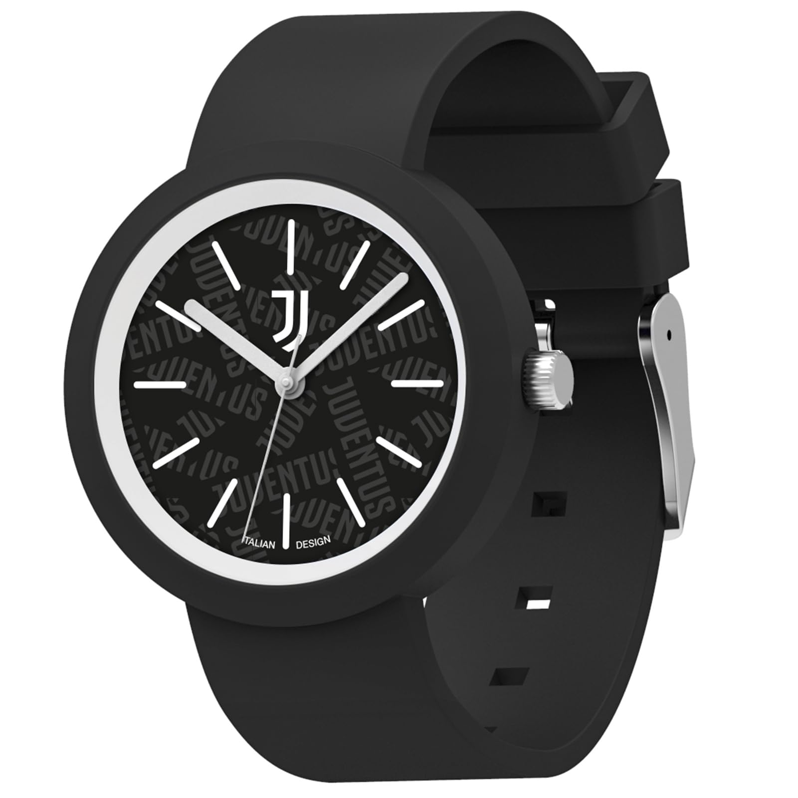 Seven Juventus Black Analogue Quartz Children's and Youth Sports Football Watch, Black, Taglia Unica, Sport-Chic