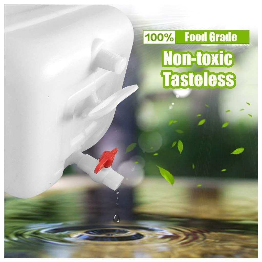 Generico Serbatoio dell'Acqua per Camper da 50L/75L/110L/150L/200L/340L in plastica Spessa per Uso Alimentare. Impugnatura Comoda e Robusta con Maniglia di Chiusura ermetica (Bianco 110L).
