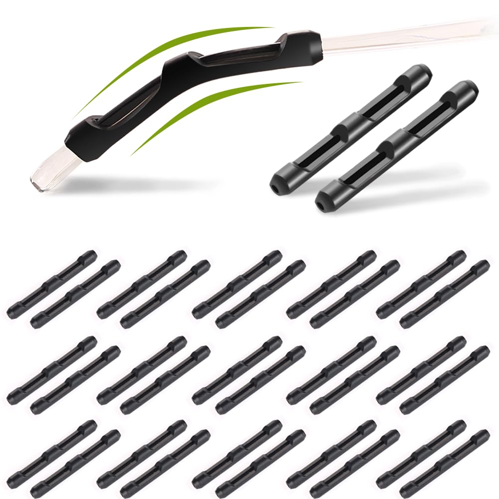iGeyzoe Eyeglasses Temple Tips, 16 Pairs Silicone Eyeglasses Retainers Sleeve Retainer Anti-Slip Safety Eyewear Retainers Spectacle Stay For