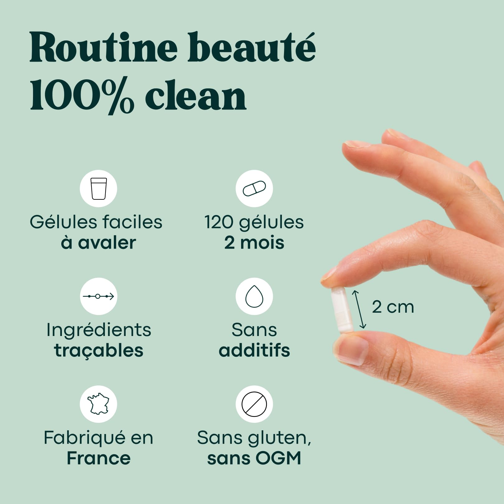 Marine Collagen + Hyaluronic Acid, Hydrated Skin and Strong Joints, 2 Months Cure, 120 Capsules, Hydrolyzed Collagen Type 1 Naticol®, With Vitamin C, Made in France, by Novoma - 5