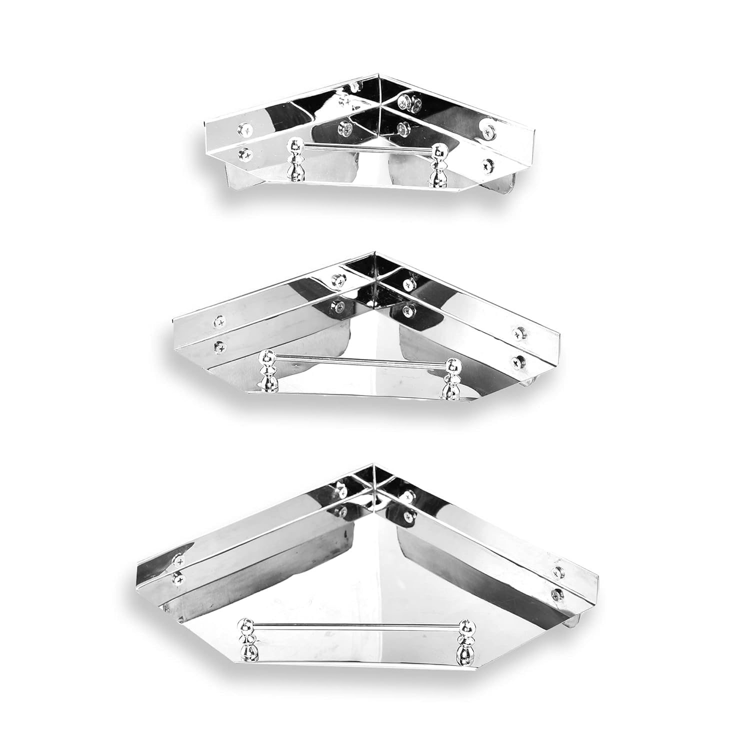 See full amazon price history chart for ANMEX Heavy Duty SS304 Premium Stainless Steel Bathroom Triangle Shelf Set - 3 Piece Wall Mounted Organizer | Silver, 10-inch, 8-inch, and 6-inch | 4mm Thickness | Polished Finish (3PC) ANMEX Heavy Duty SS304 Premium Stainless Steel Bathroom Triangle Shelf Set - 3 Piece Wall Mounted Organizer | Silver, 10-inch, 8-inch, and 6-inch | 4mm Thickness | Polished Finish (3PC) (B0CR69XM6R) Amazon Price History, Amazon Price Tracker