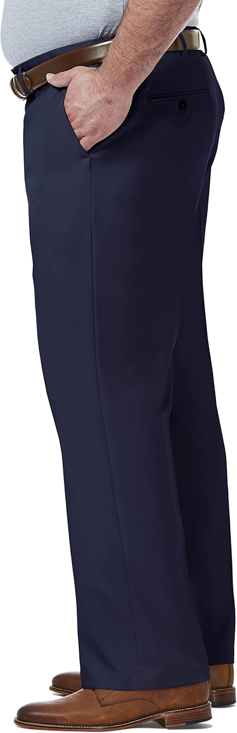 Haggar Men's Premium Comfort Classic Fit Flat Front Dress Pant - Regular and Big & Tall - Image 3