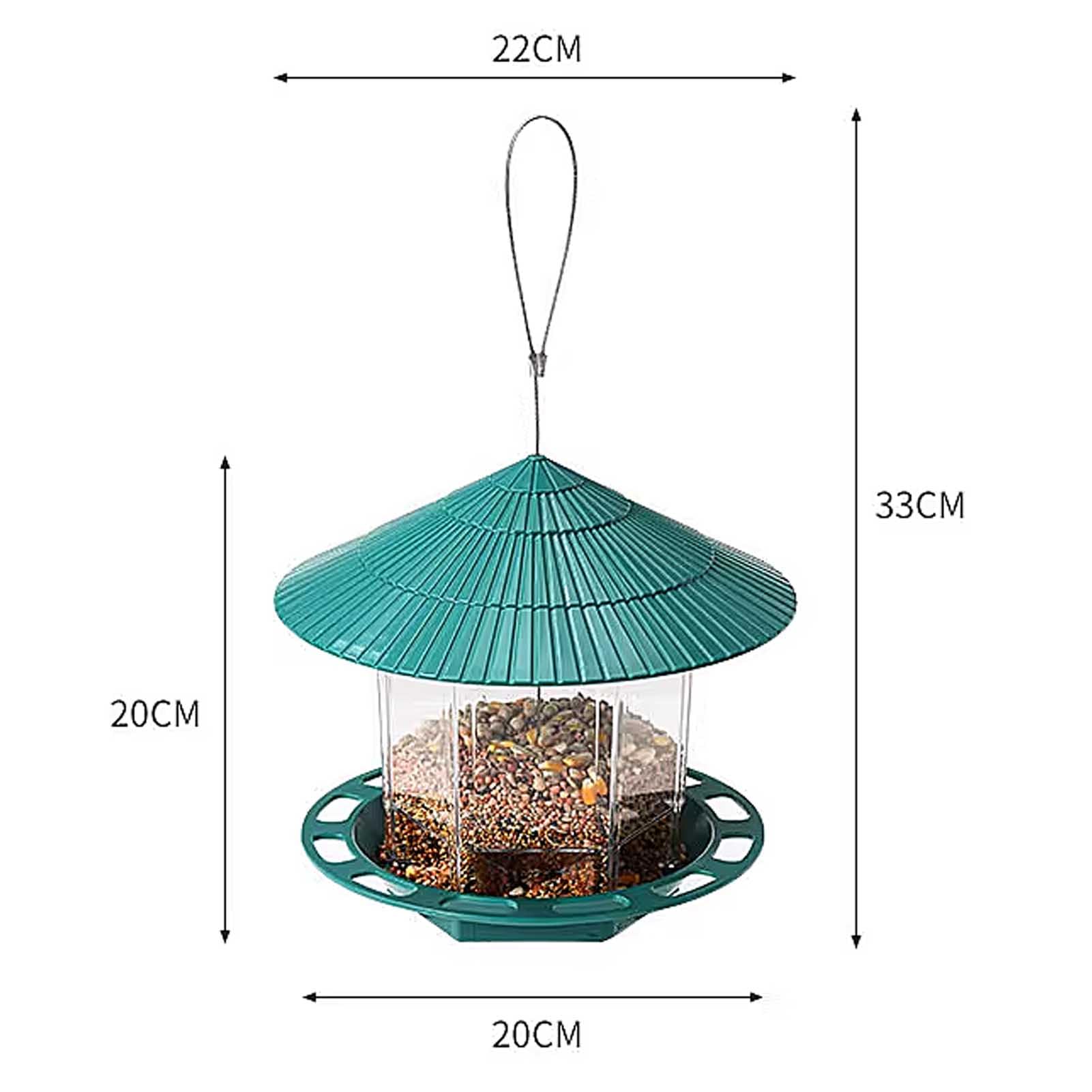 Comederos para pájaros para al Aire Libre Alimentador de Aves Colgantes de Aves Salvajes comederos para pájaros a Prueba de Ardillas para el Aire