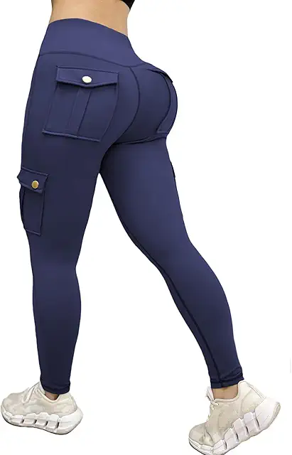 Leggings Cargo con Bolsillos - Pantalones de Yoga y Gimnasio para Mujer