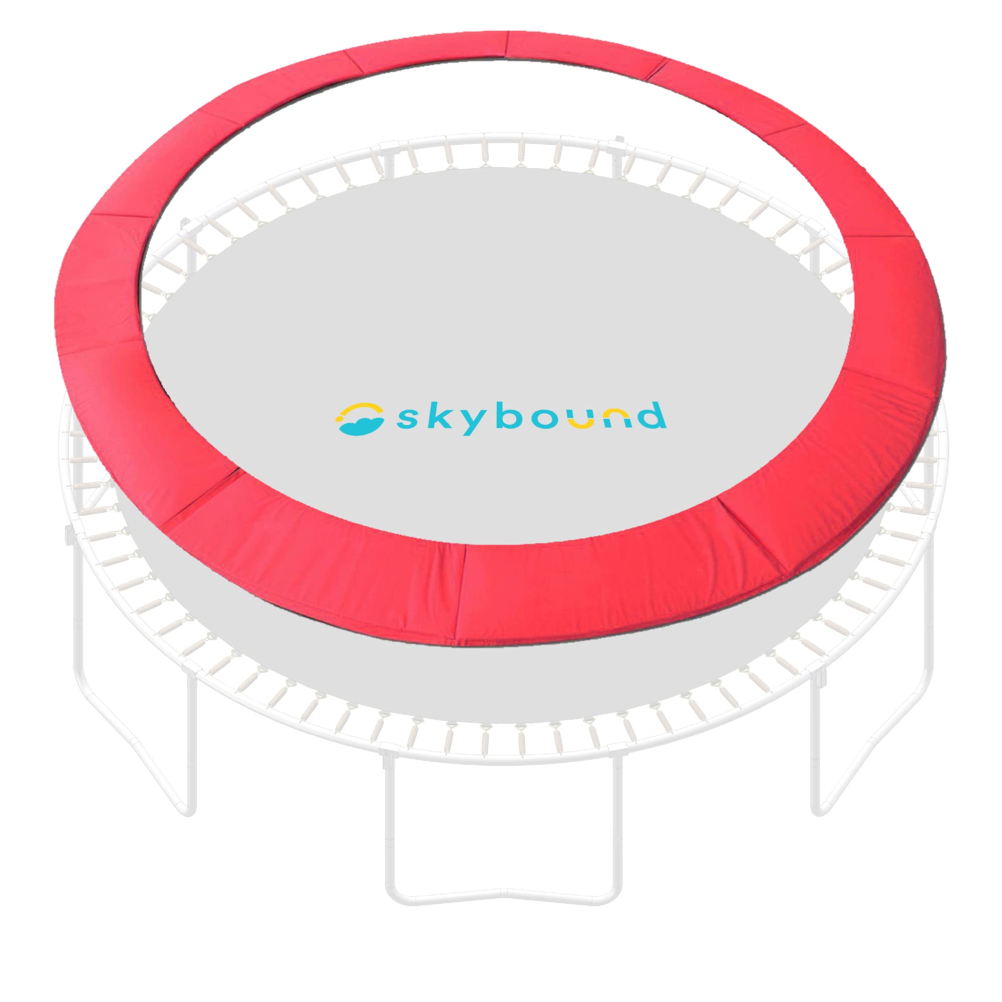 SkyBound Universal Replacement Trampoline Safety Pad - Fits 12ft 14ft 15ft Frames - No Holes for Poles - Variety of Colors