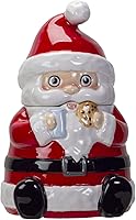 Vista 1 de Pacific Giftware Tarro de galletas de cerámica de Santa Navidad Navidad