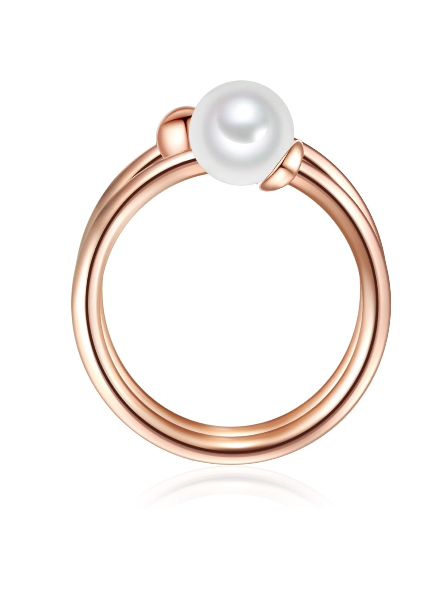 Lulu & Jane Damen Ring 925/- Sterling Silber roségold