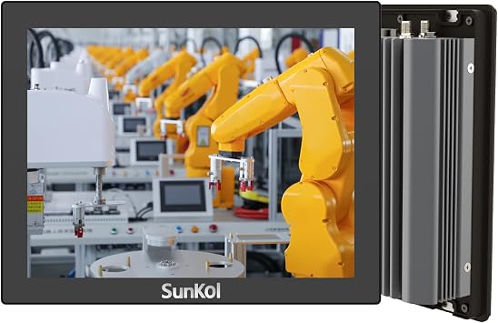 10.4 Inch Narrow Bezel Industrial Panel PC, Fanless Embedded Touchscreen, I5-10310U, IP65 Front, VESA Mount for Warehouse, Logistics, Automation No RAM&Storage&System