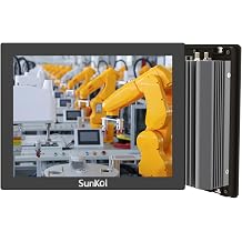 10.4 Inch Narrow Bezel Industrial Panel PC, Fanless Embedded Touchscreen, J6412, IP65 Front, VESA Mount for Warehouse, Logistics, Automation No RAM&Storage&System