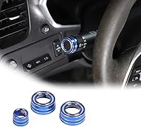 Vista 11 de Cubierta de palanca de ajuste de limpiaparabrisas de automóvil de aleación de aluminio, decoración interior para Chevrolet Corvette C7 2014-2019 Rojo