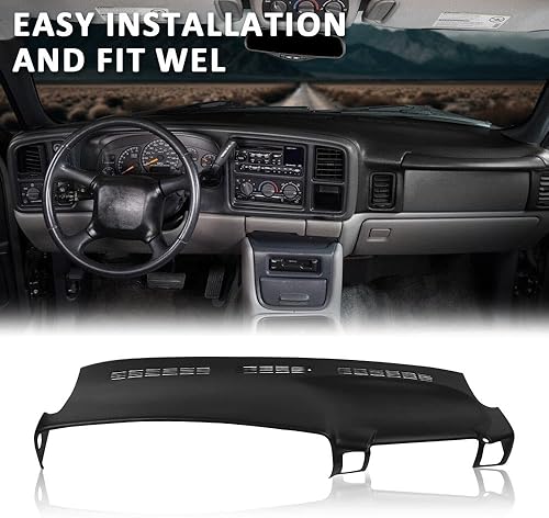 Miniatura 3 de G-PLUS Cubierta moldeada para salpicadero compatible con Chevy Silverado GMC Sierra 1500 y 25002000-2006 Chevy Tahoe Avalanche Suburban GMC YukonXL