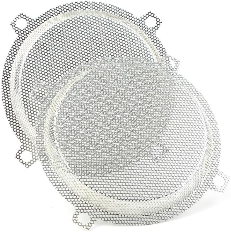 Compatible Speaker Grills Cover For Batwing Fairings With 5.25" Speaker Openings Fits FLHTC Touring Electra Models Punched Front Mesh Design