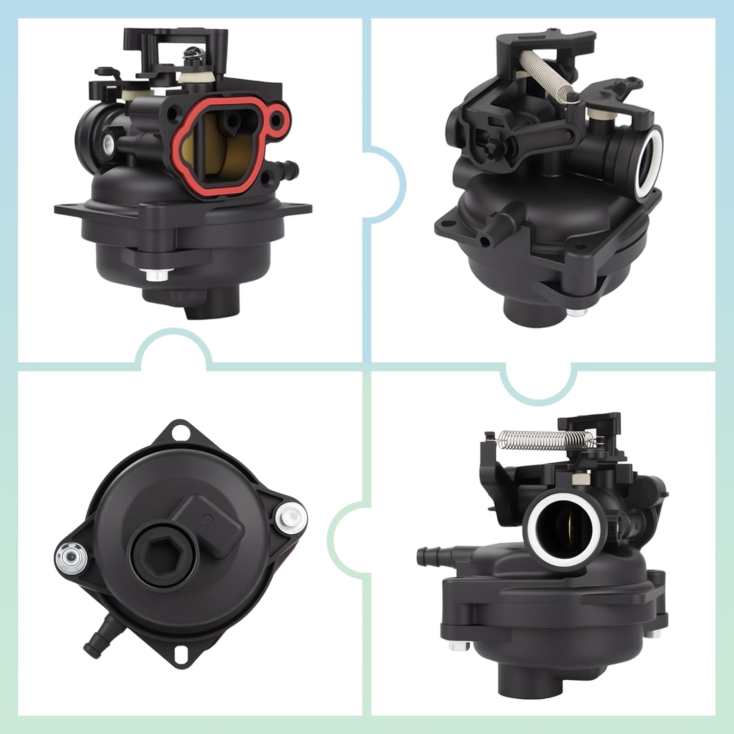 799584 594058 Carburetor Compatible With B&S 594057 594529 For Craftsman M110 M230 M210 M400 Lawn Mower For Troy Bilt TB110 TB200 103M02 09P702 550EX 625EX 675EX 725EXI LC121P Series 163cc Engine Carb