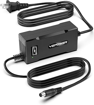 42V 5A Scooter Charger for Segway Ninebot, Compatible with MAX G2 G30LP E2 Pro F65 F40 F30 D28 D40 ES2 ES4 E22 E45, Replacement Power Adapter for 36V Lithium Battery, RCA Round Charging Port