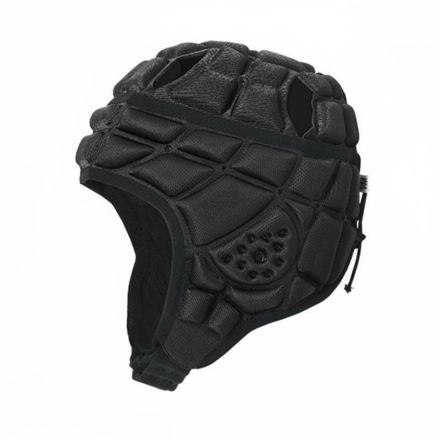 Adjustable Chin Strap uncoveredFace Head Protector Rear Lace Adjustment Padded Helmet Shell, Black, S-picture-30