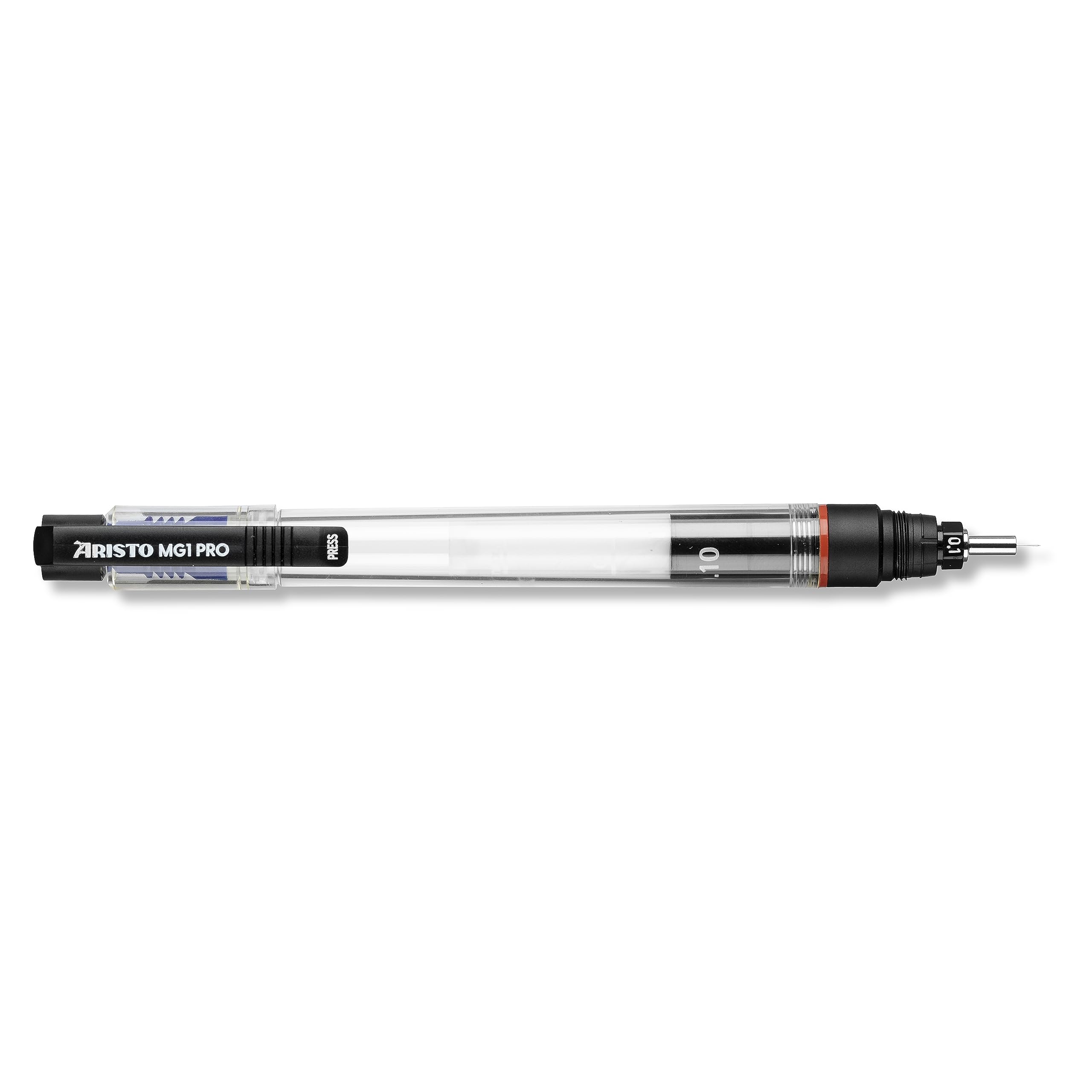 Aristo AR63010 MG1 PRO Tuschfüller Strichstärke 0,10 mm (verchromte Zeichenspitze für hohe Präzision und Langlebigkeit, gleichmäßiger Tintenfluss, einfach nachfüllbar) transparent