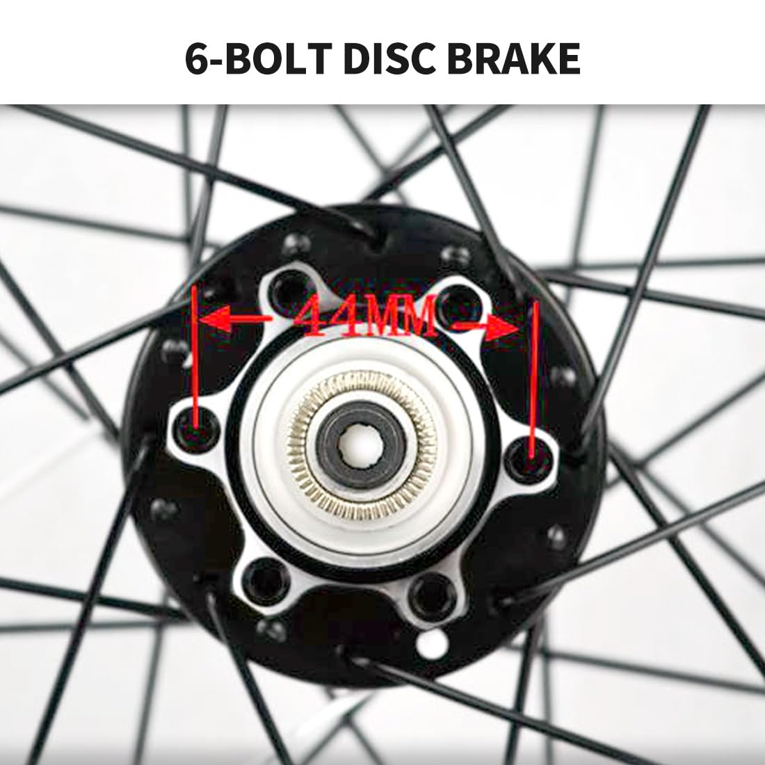 Ruote per Mountain Bike da 26/27,5/29'' con Freno a Disco, Cerchio MTB 32 Fori, sgancio rapido Anteriore e Posteriore QR 100mm/135mm, per Cassetta 7/8/9/10/11/12 velocità (Rosse, 26'')