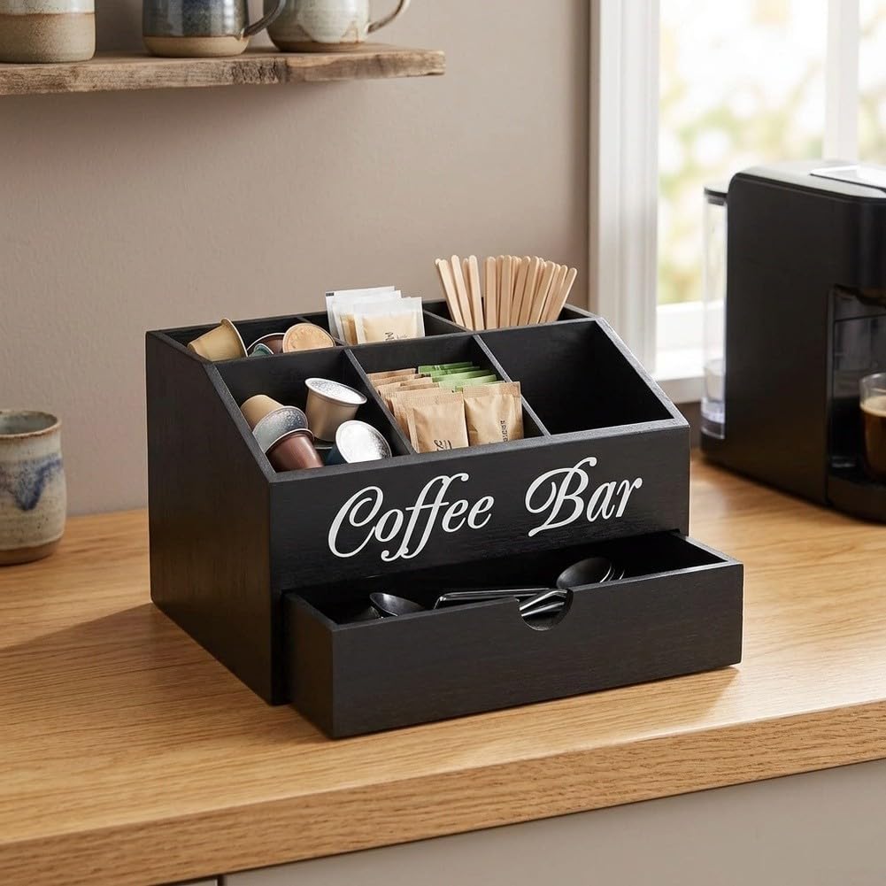 Organizzatore per caffè in 6 Scomparti Riutilizzabile Organizzatore