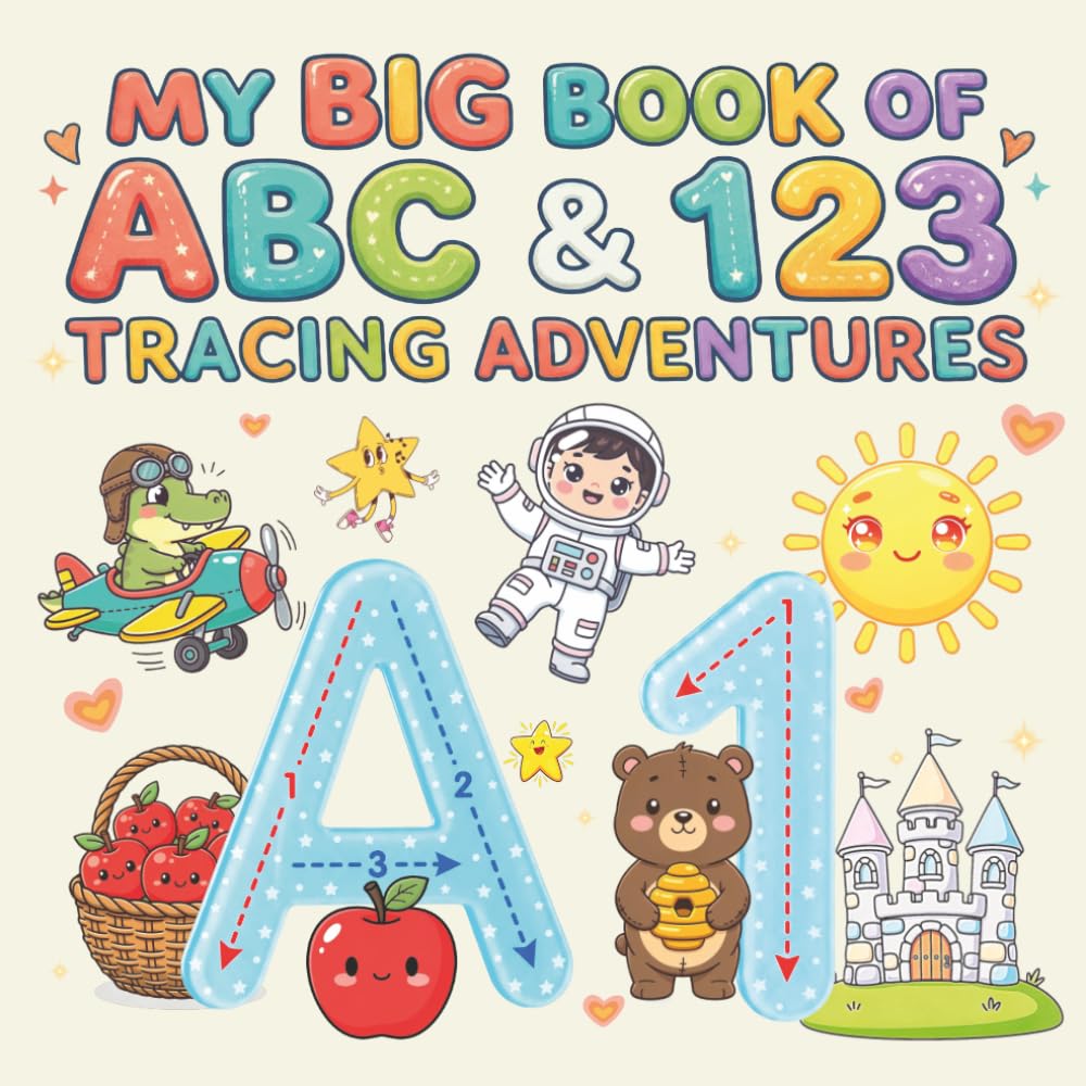 MY BIG BOOK OF ABC & 123 TRACING ADVENTURES