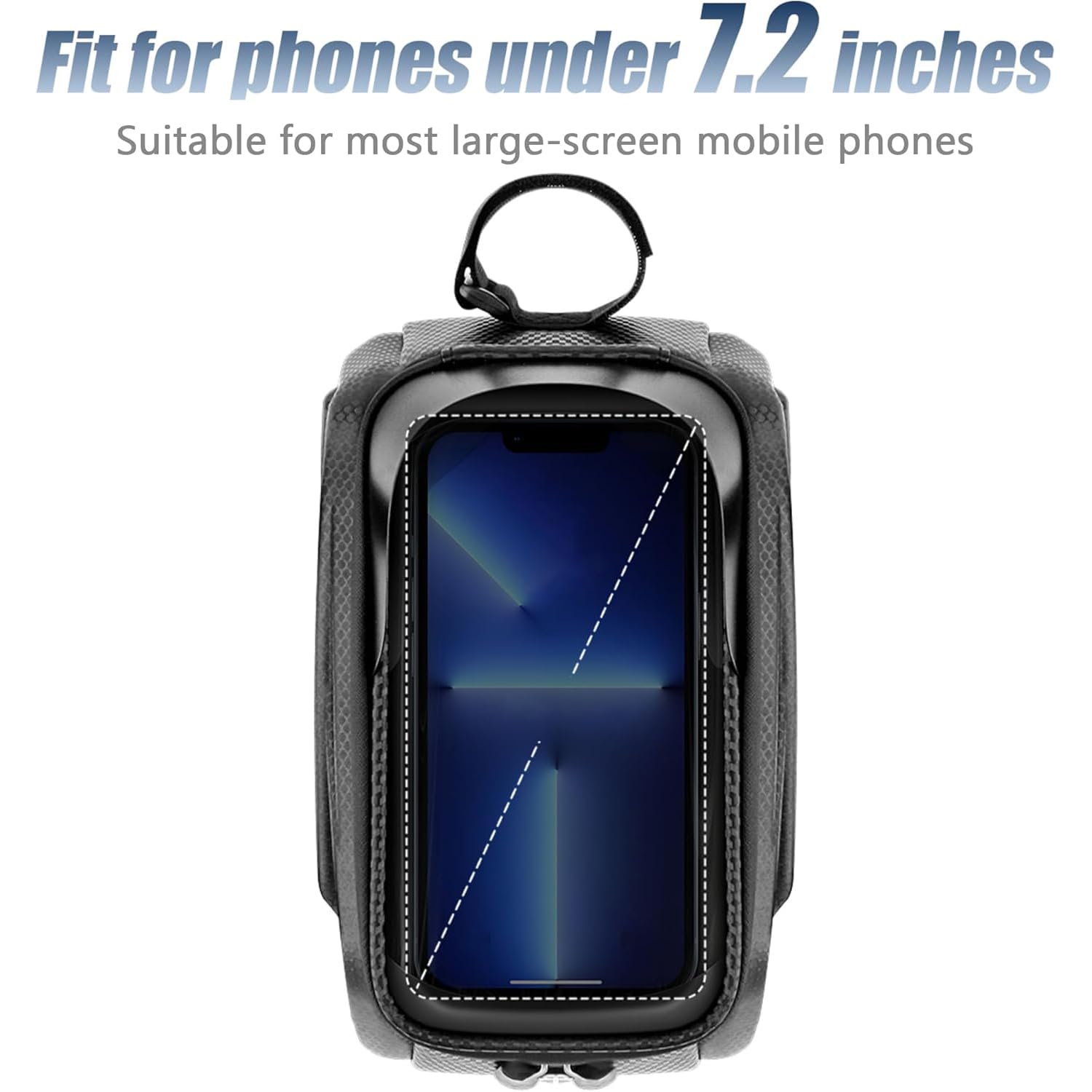 Borse da Telaio da Bicicletta per Trek Silke S 6 2017, Borsa Bici Telaio Impermeabile, Borsa Bici Touch Screen Sensibile, Borsa da Manubrio con Parasole