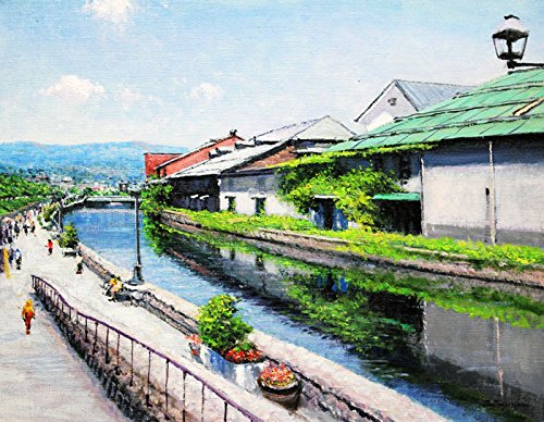 Amazon.co.jp: 澤井 進 『小樽運河』 油絵・油彩画 F6(6号) : ホーム