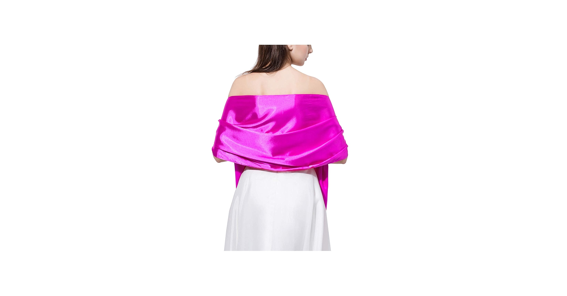 小物 evening scarf in silk satin Satin Shawl Wrap Scarf for Evening Dresses Long Neckerchief