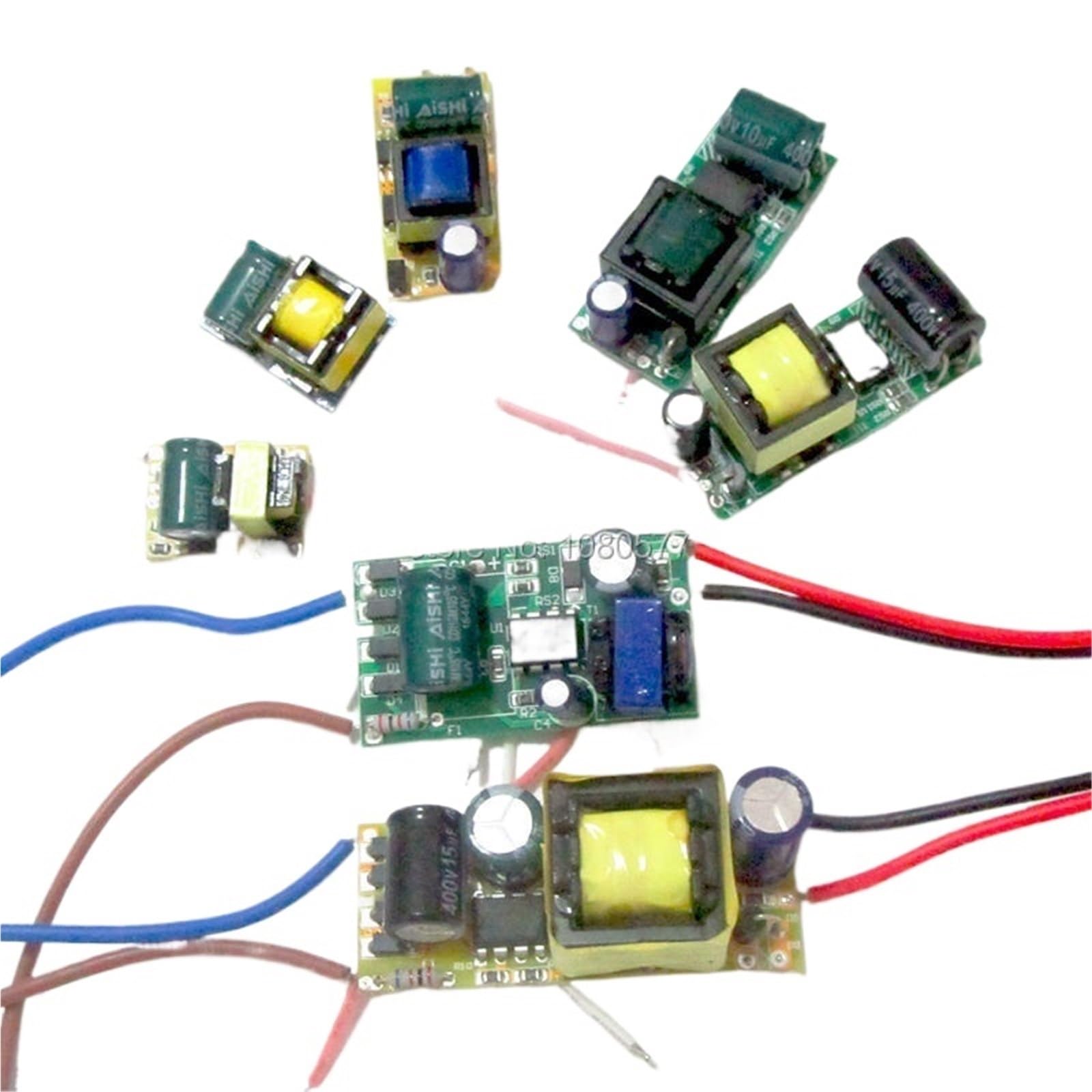 Trasformatore per LED, Alimentatore driver LED a corrente costante a bassa tensione 1W-50W 280-300mA DC3-160V 1/5 pezzi(1 piece,18-24x1w DC60-80V)