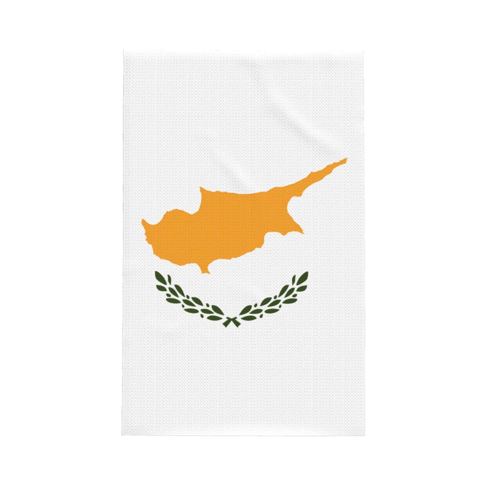 SXZVVBN Flag of Cyprus Super Absorbent Microfibre Waffle Towels Fast Drying Dish Cloths Home Cafe Barista