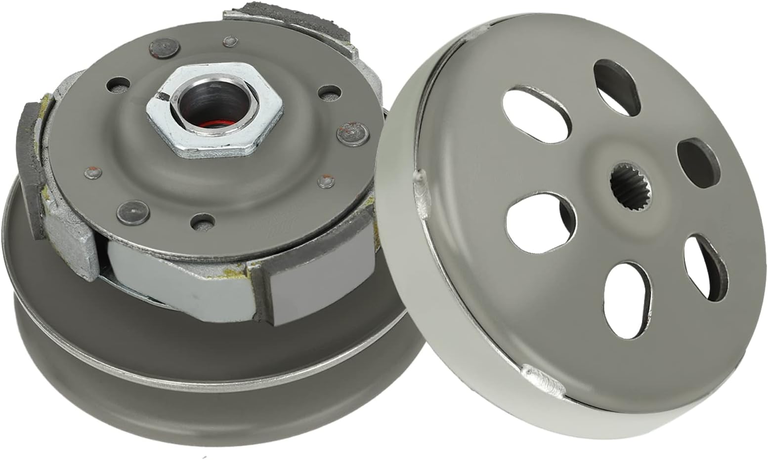 EASYBERG GY6 150CC Engine Rear Clutch Assembly Set 19 Spline Compatible with Auto Scooter ATV Go Kart Moped Kazuma 150cc Full auto ATVs