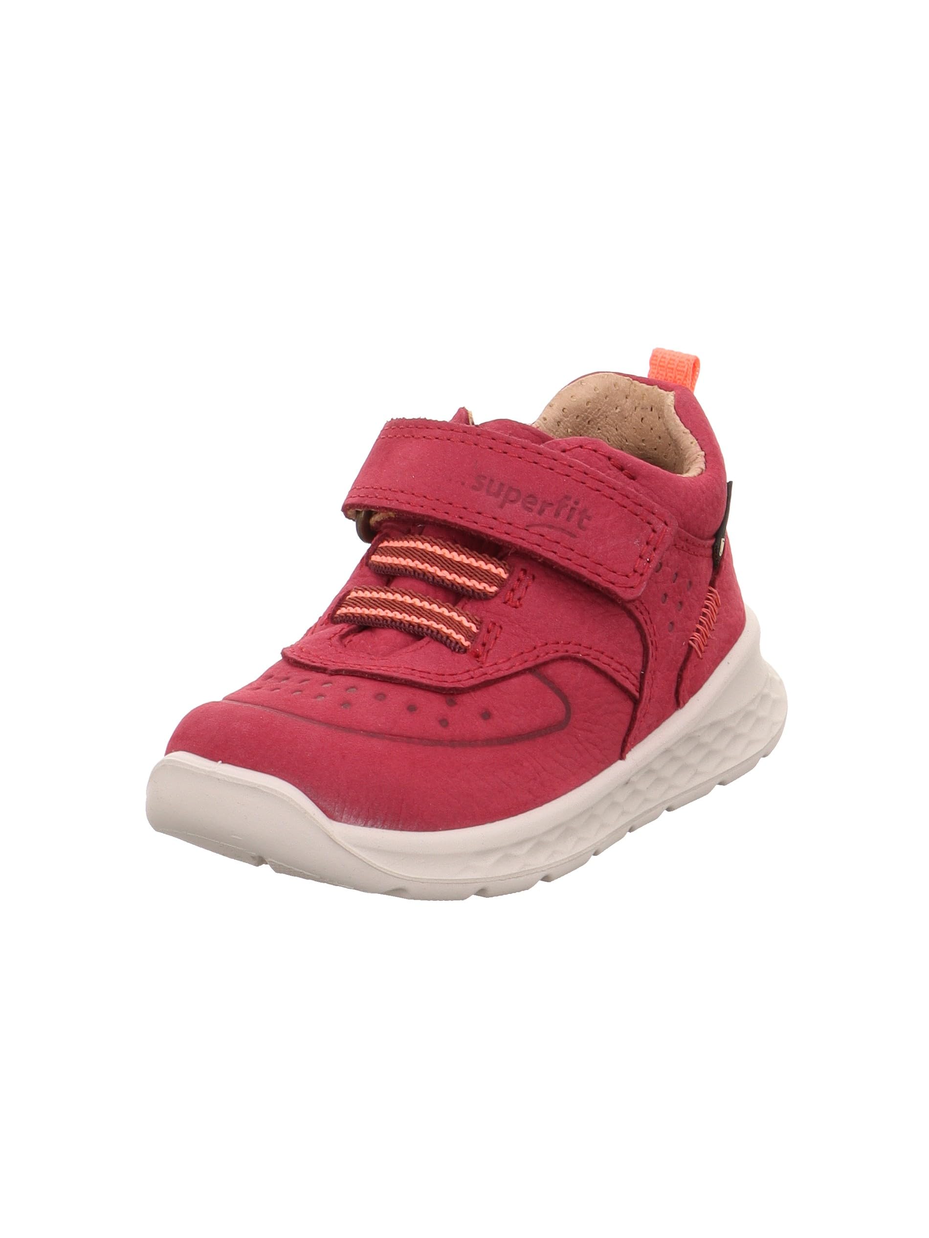 Superfit Mädchen und Jungen Ankle Boots Breeze, Kinder Stiefeletten, Weite: M IV, uebergangsschuhe, uebergangsstiefel, flach, ROT/ORANGE (030), 23 EU