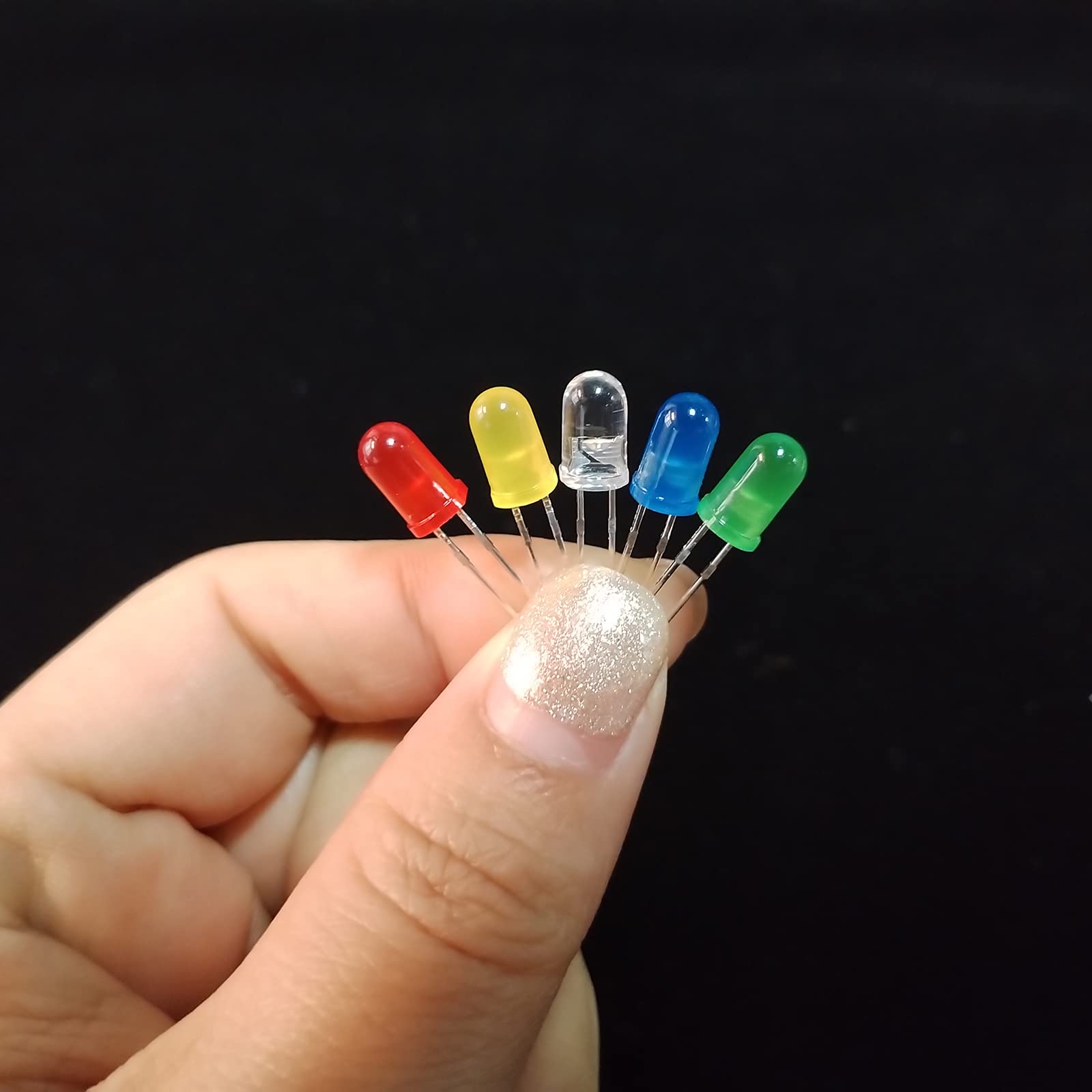Diodi Led 5mm Giallo Alta Luminosità 3V Multicolor 80 Pezzi