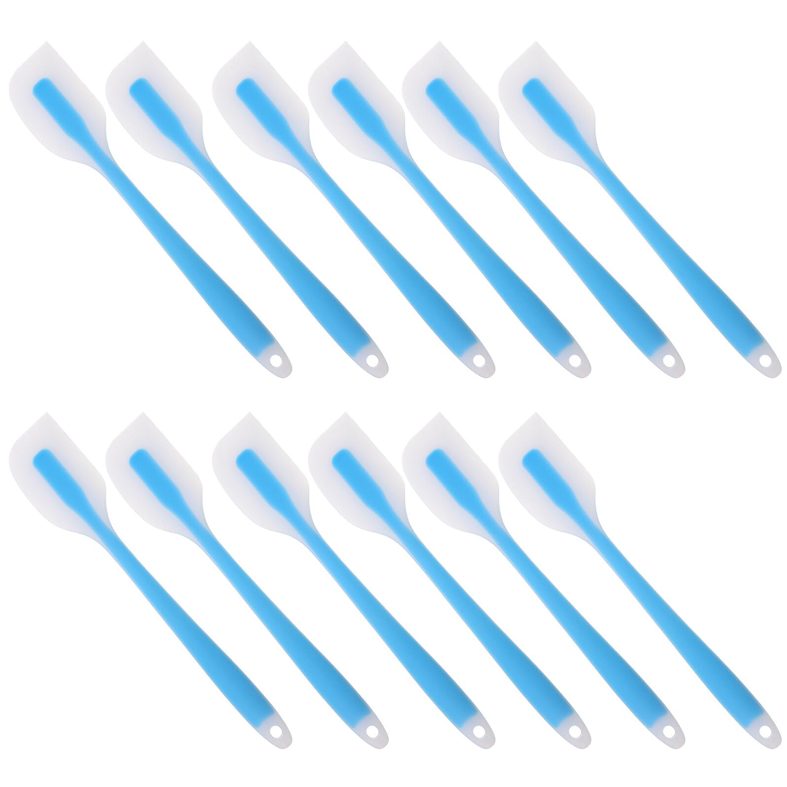 20pezzi Spatola Silicone Trasparente per Cucina Resistenti al Calore Strumento da Cucina Flessibile senza Cuciture Lavabile in Lavastoviglie