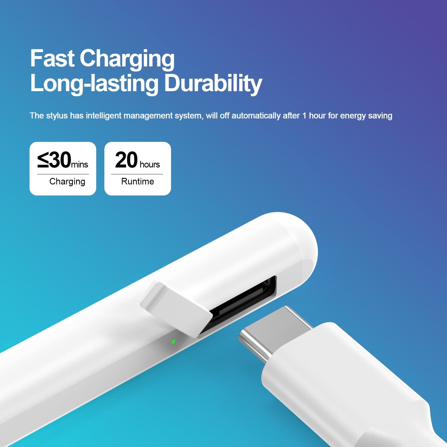 Alternative All-in-One Stylus Fit for iPad 10.9” 10th Gen – Write, Draw, Snap Photos & More with Palm Rejection, Tilt Control, Magnetic Attach & Bluetooth Features – Not for Models Before 2018