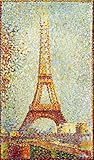 Whimsical Seurat Eiffel Tower Wooden Jigsaw Puzzle