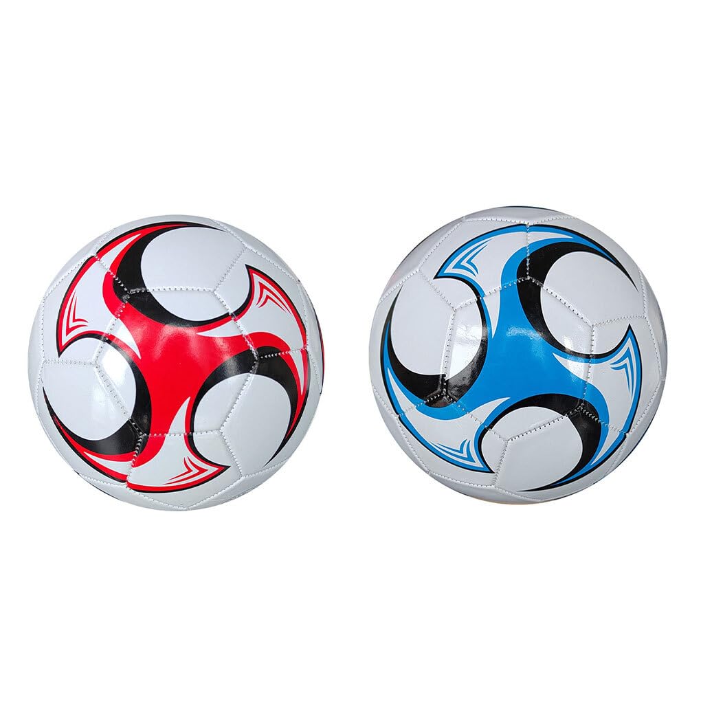 5 Set di Palloni da calcio realizzati in PVC ad ampia applicazione durevoli e inodori per il calcio Calcio sportivo a prova di esplosione della scuola media 2 Rosso