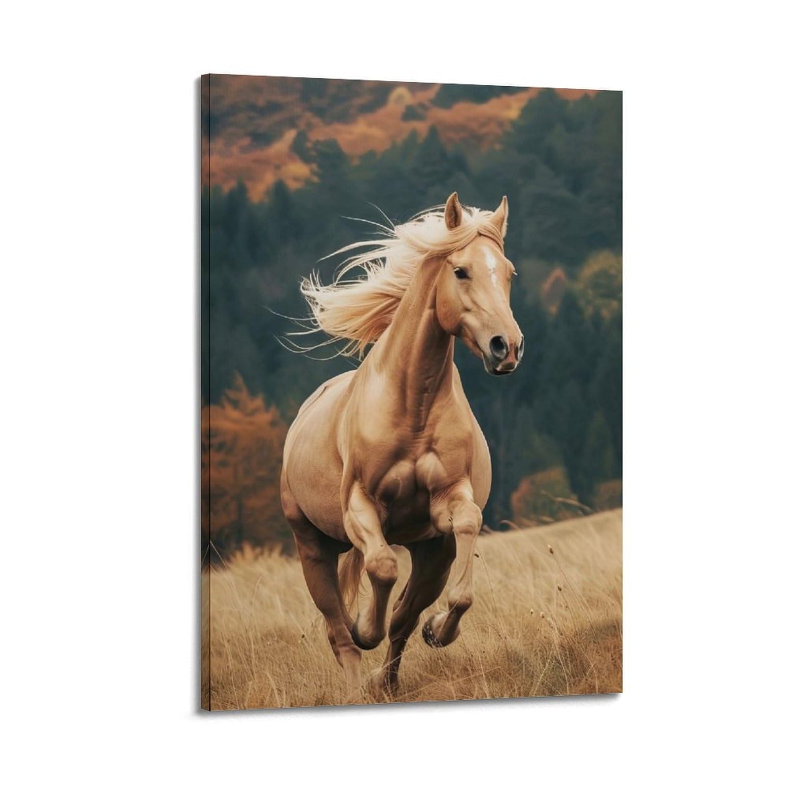 CXHJCA Animal Poster Running Horses Poster Decorative Painting Canvas Wall Posters And Art Picture Print Modern Family Bedroom Decor Posters 20x30inch(50x75cm)