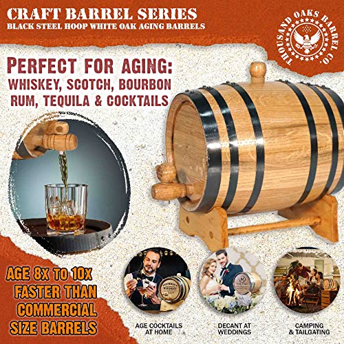 3 Liter Oak Aging Barrel with Stand