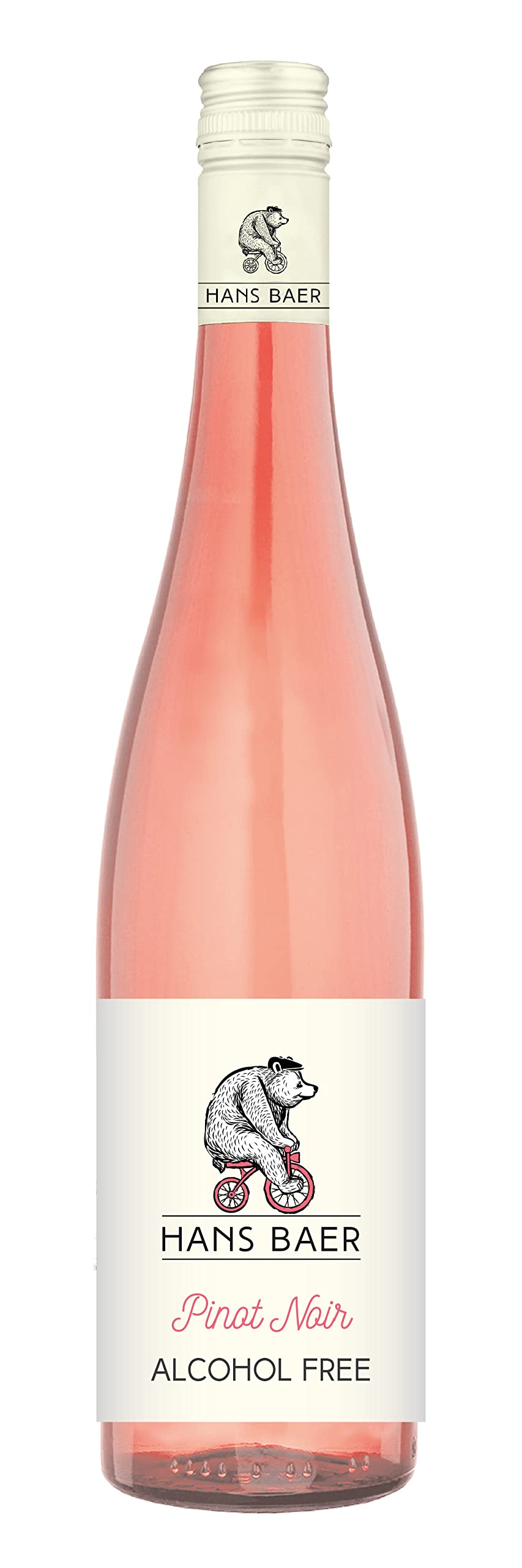 Hans Baer - Pinot Noir Rosé, Alkoholfreier Roséwein aus Deutschland (6 x 0,75 L)