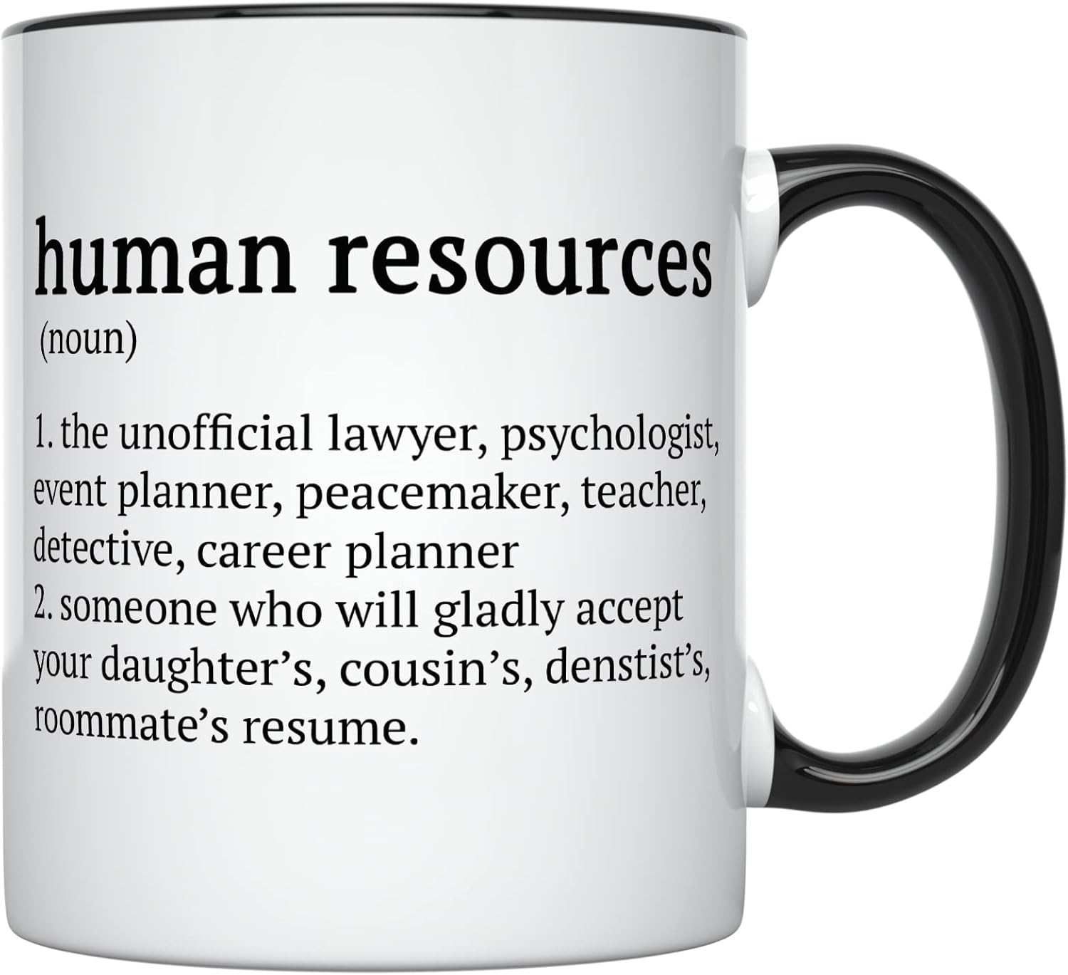YouNique Designs Mug Human Resources Portable Coffee Mug