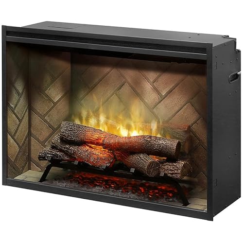 Dimplex Revillusion® 36" Built-in Firebox (Model: RBF36), 4435/6739/8786 BTU, 120/208/240 Volt, 1375/1975/2575 Watt, Herringbone