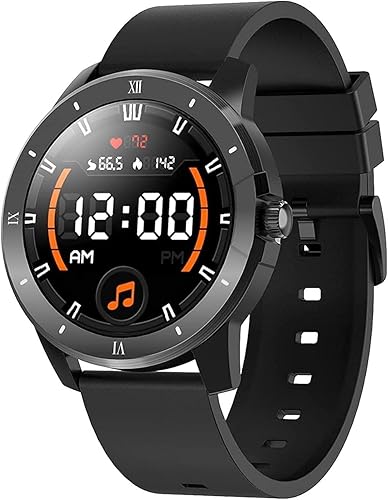 DULASP Reloj inteligente para hombre con rastreador de fitness y monitor de frecuencia cardíaca, llamada Bluetooth, presión arterial, pulsera