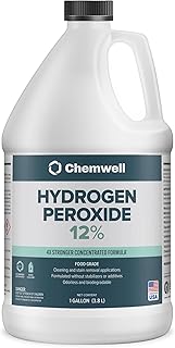 12% Hydrogen Peroxide - 1 Gallon - Multi-Purpose Cleaner for Home, Kitchen, Bath, and Laundry - Made in USA - for Household Use