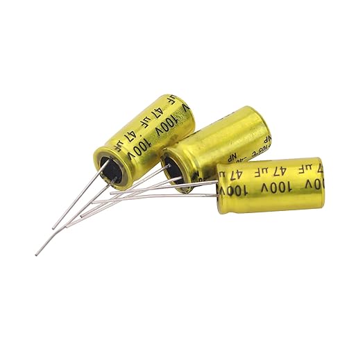 Miniatura 8 de 10 unids 10uf 100V condensador electrolítico no polarizado 10x17mm (0.39x0.67in) condensador NP para audio tweeter condensador divisor de frecuencia